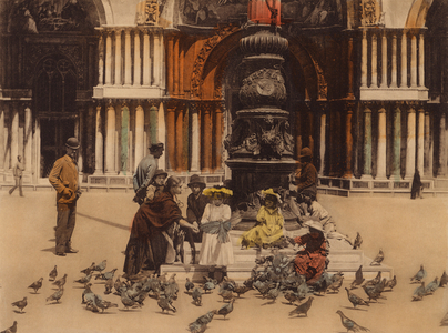 Venezia / Venice: Piccioni (coloured photo)