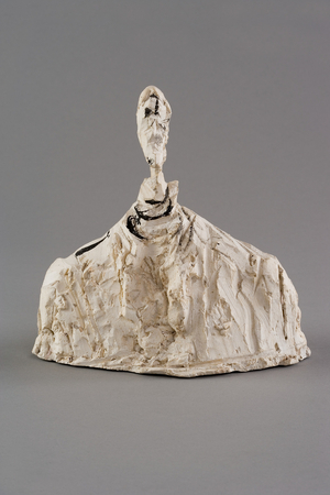 Small Bust of a Man, c.1950 (painted plaster reworked with pocket-knife) (see also 861050)