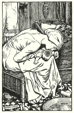 Illustration for The Cloister and The Hearth by Charles Reade (litho)