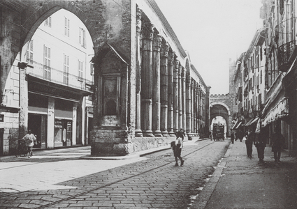 Milano / Milan: Colonne di S Lorenzo (b/w photo)