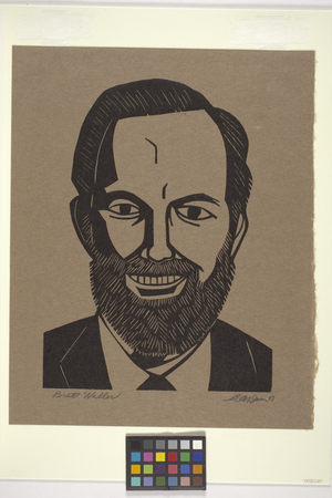 Bret Waller (woodblock print)