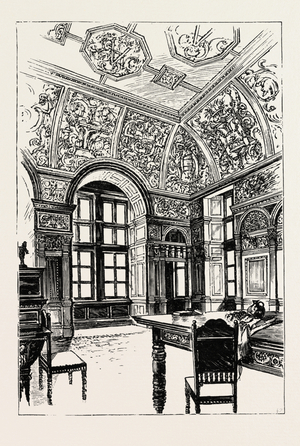 The Imperial Institute, London, One of the Committee Rooms, Engraving 1890, UK, U.K.
