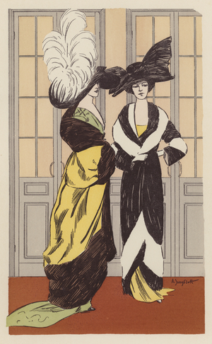 Paris fashion, c1910 (colour litho)