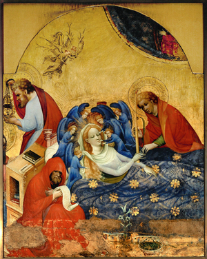 Death of the Virgin (oil on wood)