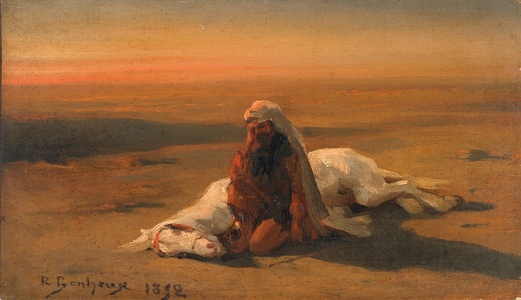 Arab and a Dead Horse, 1852 (oil on canvas)