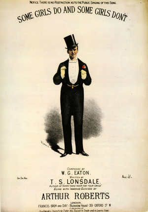 Some Girls Do And Some Girls Dont Sheet Music Cover, UK, 1870s