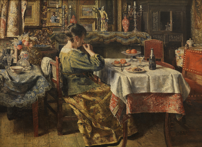The Meal (oil on canvas)