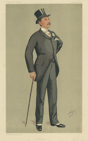 Colonel William Cornwallis-West (colour litho)