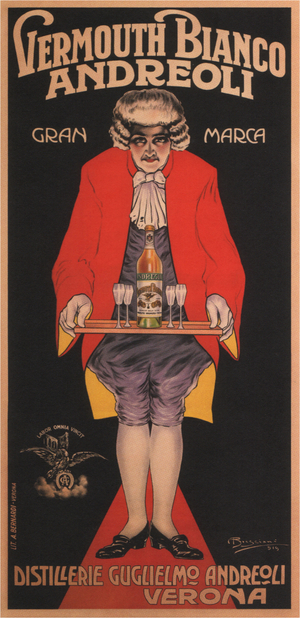 Advertising for Vermouth Bianco Andreoli, c.1910s (poster)