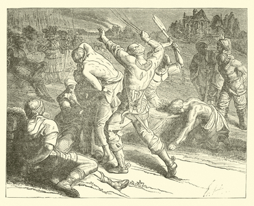 Punishment of "Poor Conrad" members (engraving)
