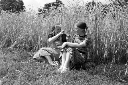 Vacations on Westerland, Germany 1930s (b/w photo)