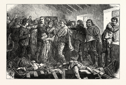 Falling in of the Chapel at Blackfriars London