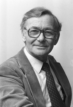 Oslo January 10, 1977. Program manager Odd Grythe ..., 1977 (photo)