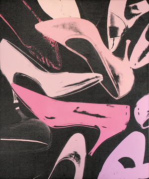 Diamond Dust Shoes, 1980 (synthetic polymer, silkscreen inks and diamond dust on canvas)