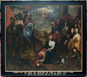 Parish church (Parochiekerk Sint-Walburga). Painting. Jacobus de Schrijver (?). 1665.