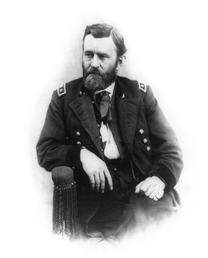 Ulysses S. Grant (1822-1885), Seated Portrait, 1865 (b/w photo)