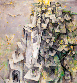 Flying Above, 2010-13 (acrylic collage on canvas)