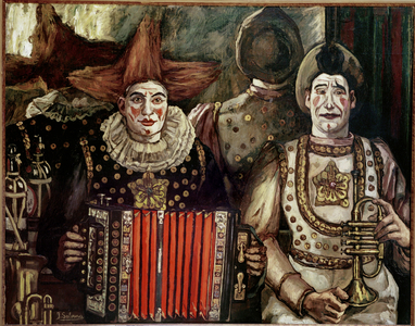 Clowns, 1920 Canvas (painting on canvas)