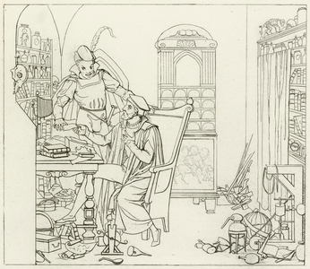 Illustration for Goethe's Faust (engraving)