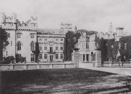 Hutton in the Forest from East (b/w photo)
