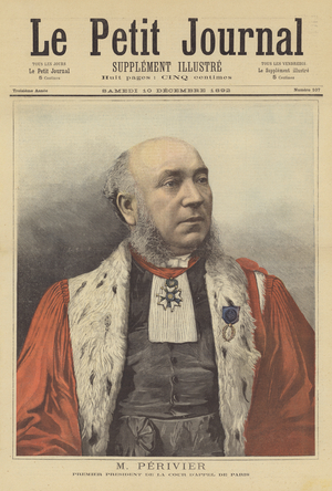 Samuel Perivier, First President of the Paris Court of Appeal (colour litho)