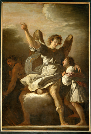 L' ange guardien protegeant un enfant de l' empire du demon a guaridan angel protects a child from the realm of the demon ...