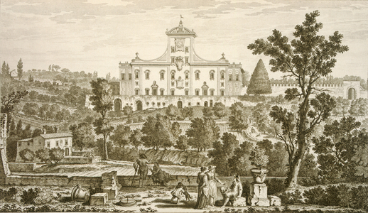 Villa Ricci at Pozzolatico (engraving)
