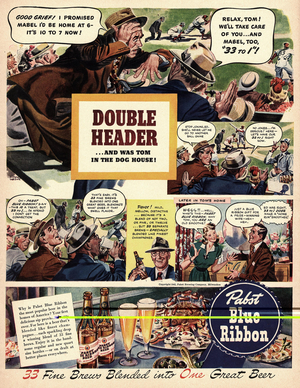 Pabst Blue Ribbon, 1940s (print)