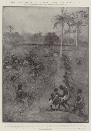 The Opening-up of Nigeria, the Aro Expedition (litho)