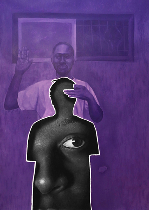 A Different Kind Of Pledge, 2020 (charcoal and acrylic on canvas)