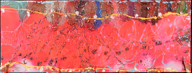 Sliveredheatscaught (mixed media)