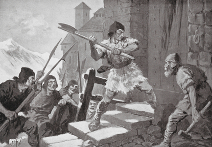 Revolt of the People of Appenzell and St Gall (litho)