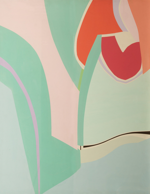 Abstract III,  (emulsion on canvas)