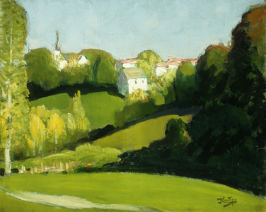 Countryside, Light and Shade; Paysage, Ombre et Lumiere, c.1920 (oil on canvas)