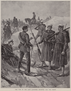 The War in the East, Japanese Infantry for the front (litho)