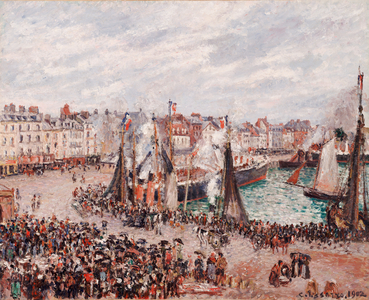 The Fish Market, Dieppe: Grey Weather, Morning, 1902 (oil on canvas)