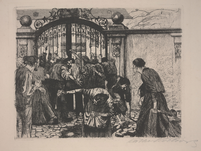 Weaver's Revolt, or Sturmaus Ein Weberaufstand (etching)