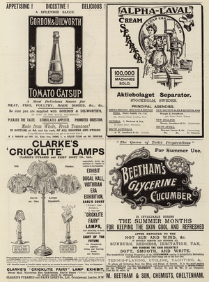 Page of Advertisements (engraving)