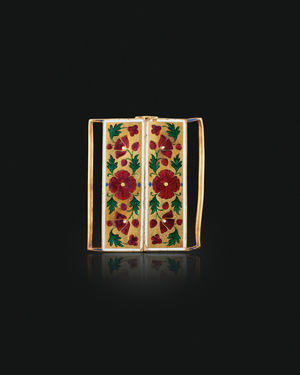 An enamelled gold belt buckle, 1650-1700 (enamel)