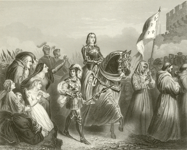 Entry of Joan of Arc into Orleans, 1429 (engraving)