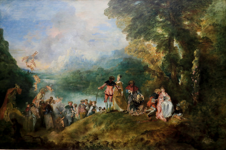 Piligrimage to the Isle of Cythera, 1717 (oil on canvas)