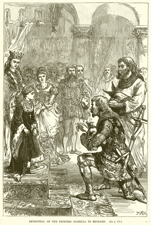 Betrothal of the Princess Isabella to Richard (engraving)
