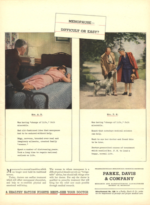 Parke, Davis and Co Magazine, advert, USA, 1940s