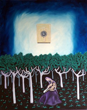 Madonna and Washing Machine, 2009 (oil on canvas)