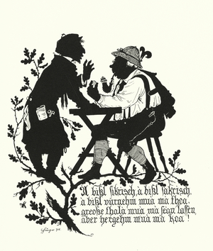 Silhouette by Hugo Strohl (litho)