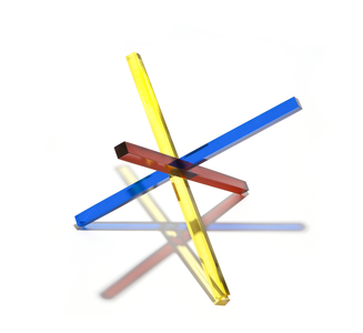Three Equal Volumes, 1969 (plexiglas) (see also 420548)