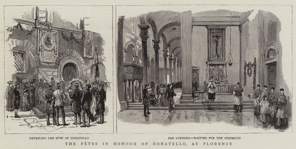 The Fetes in Honour of Donatello, at Florence (engraving)