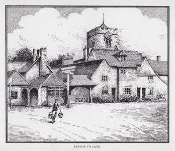 Ruislip Village (litho)