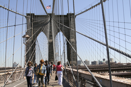 View of Brooklyn Bridge, New york, USA (photo)