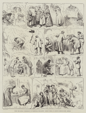 With the Royal Commission on Technical Education, Scraps from an Artist's Sketch-Book Abroad (engraving)